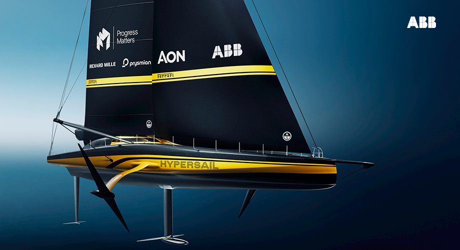 ABB ha anunciado una alianza tecnológica con Ferrari Hypersail que aporta la experiencia de ABB Electrification al desafío de navegación en alta mar más ambicioso del mundo
